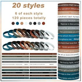 Estune bracelets display positive words, perfect for gifting and encouragement