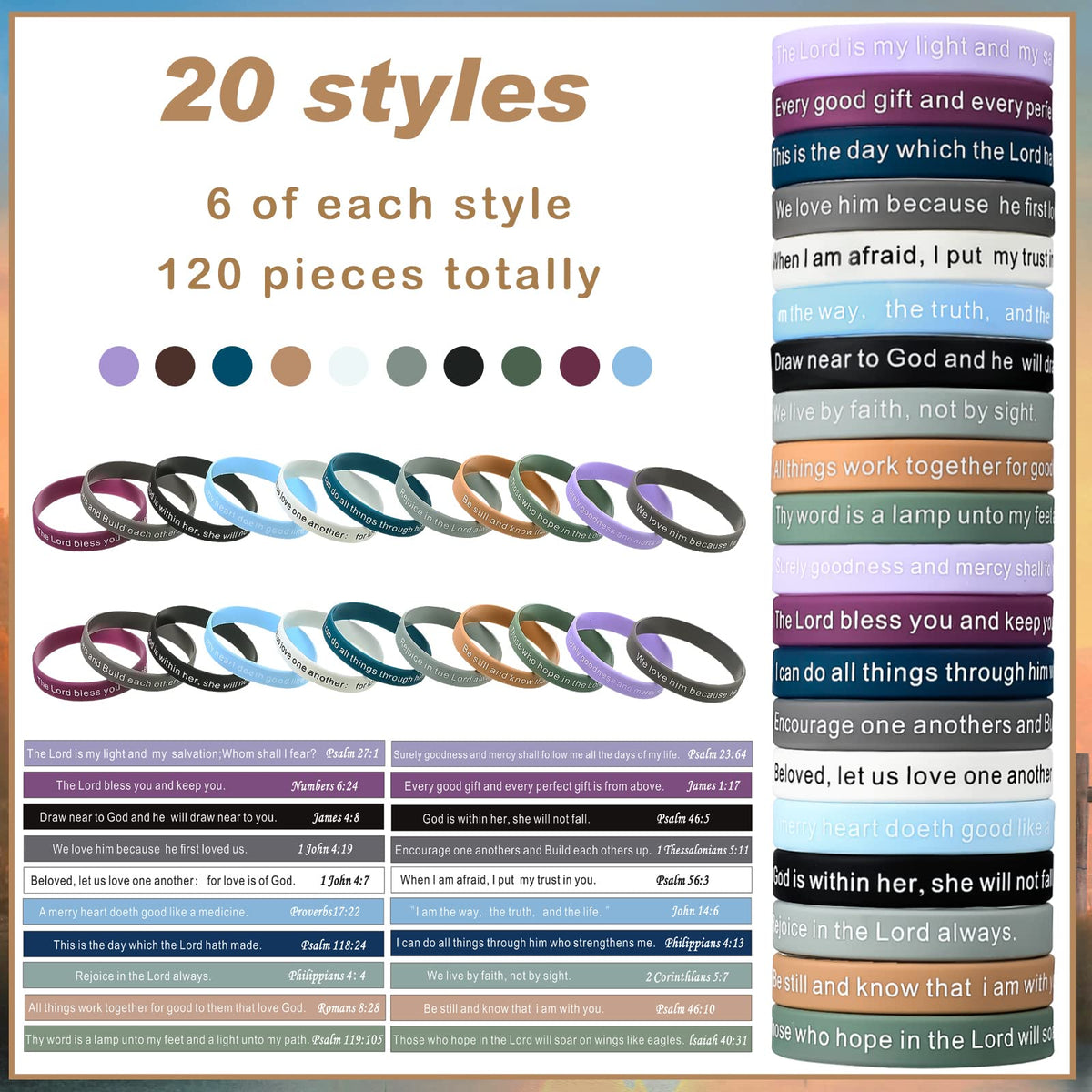 Estune Unisex Silicone Bracelets comfortable daily wear for everyone.