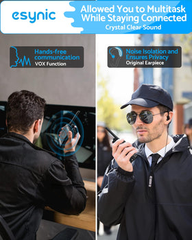 eSynic walkie talkies 16-channel selector for flexible team channels
