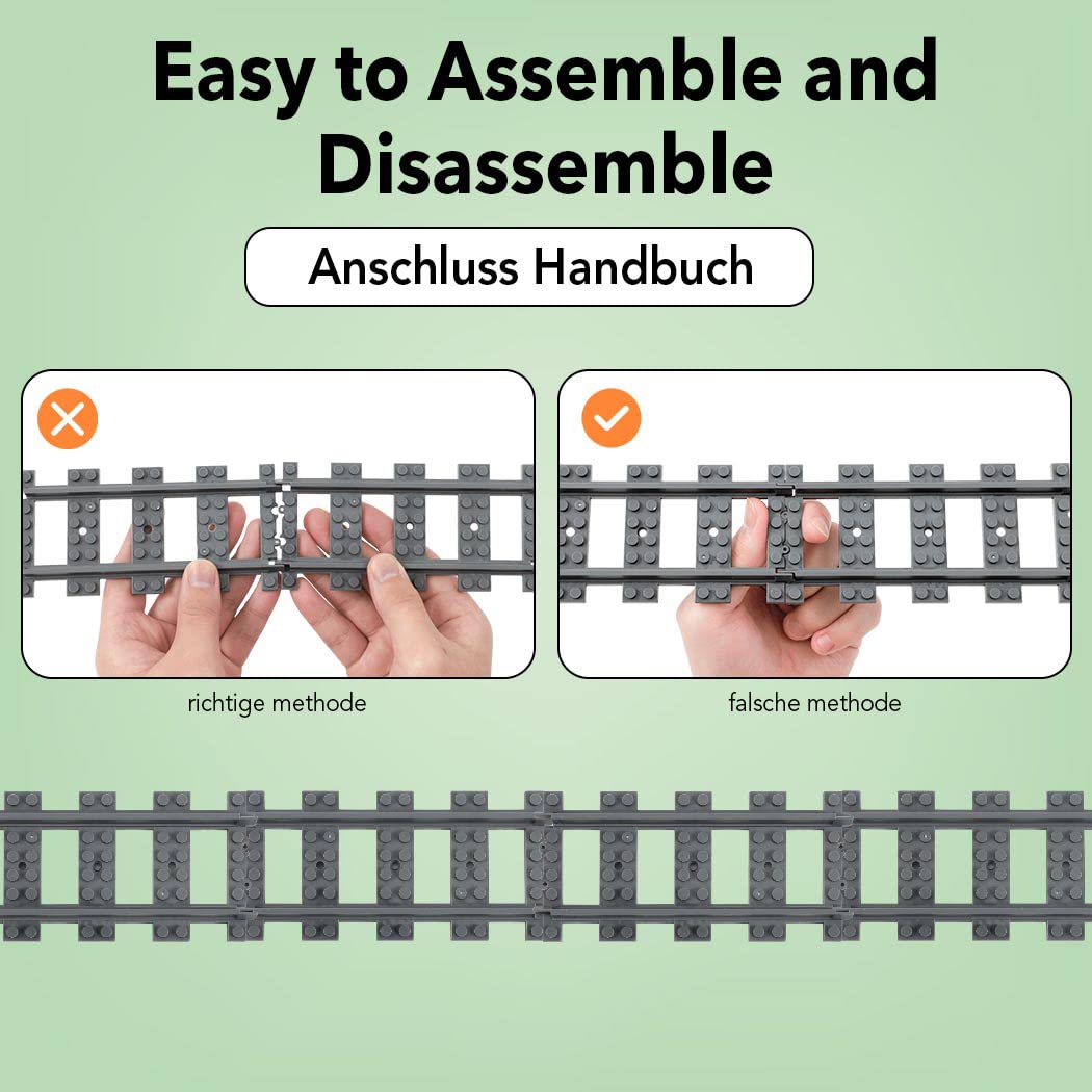 Etarnfly track assembly easy demonstrates quick setup for kids' urban rail layouts.