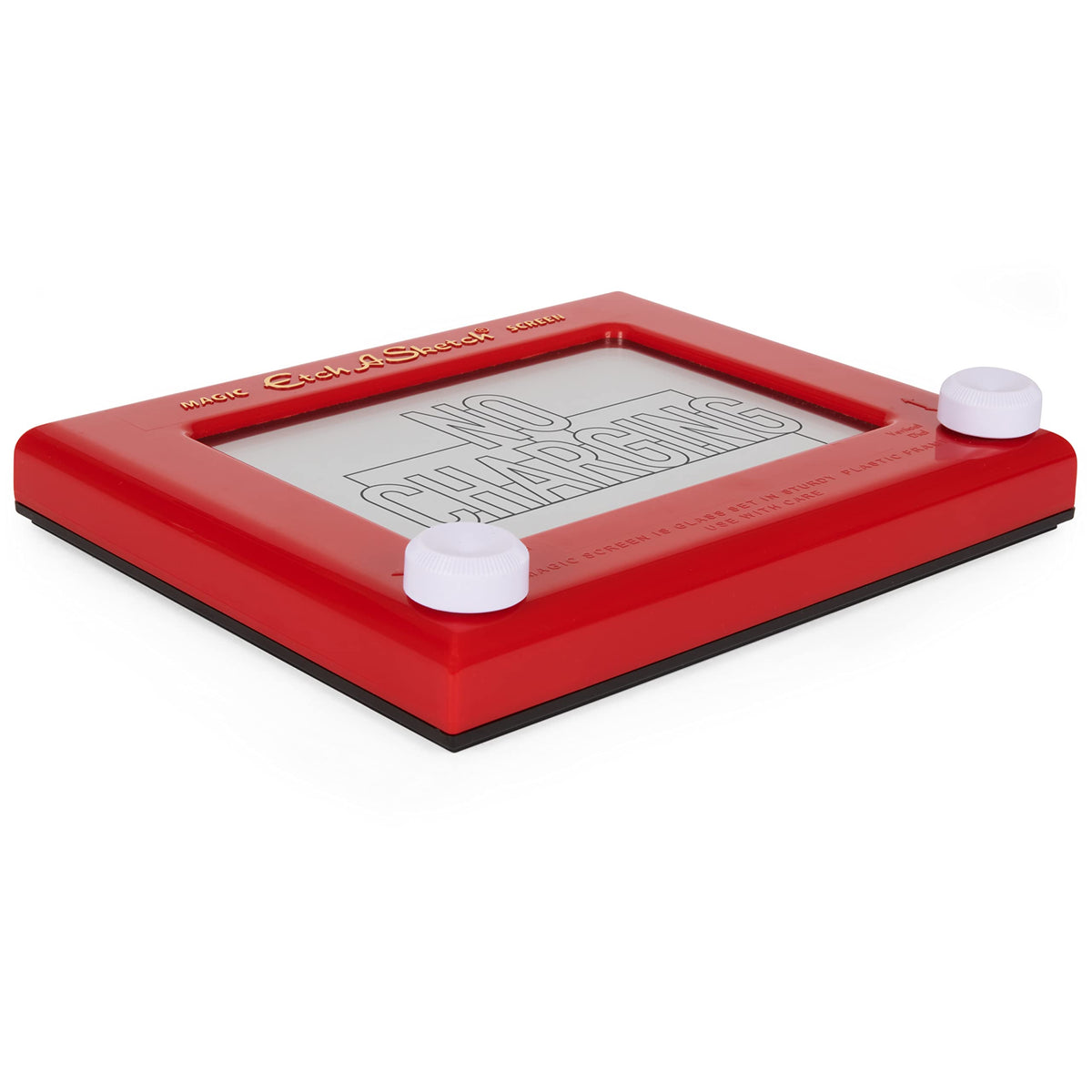 Etch A Sketch Classic Red no batteries needed for timeless creativity.