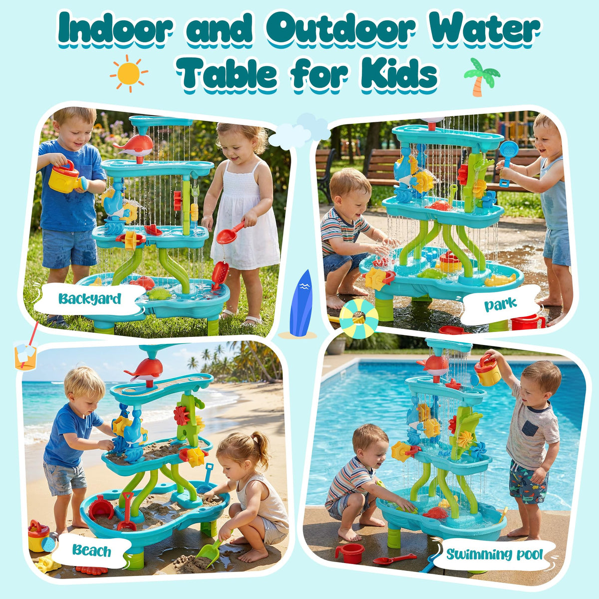 Eterfun beach accessories set enhances imaginative play and fine motor skills.