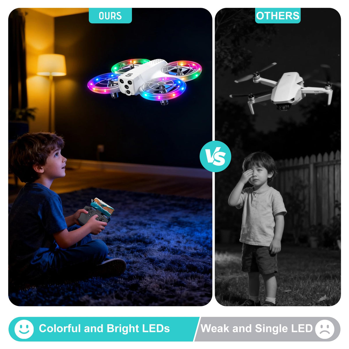 Eterfun mini drone-altitude-hold stabilizes flights for steady footage.