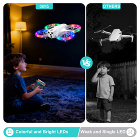 Eterfun mini drone-altitude-hold stabilizes flights for steady footage.