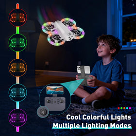 Eterfun mini drone gesture-photography enables hands-free recording for fun.