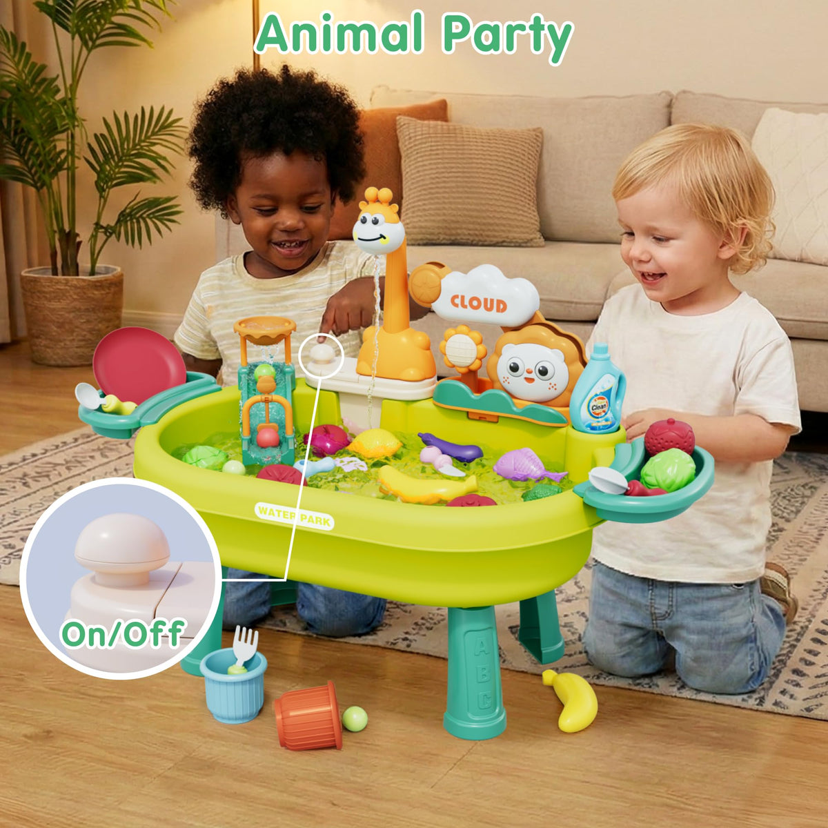 Eterfun ABS plastic is non-toxic and smooth for safe toddler exploration.