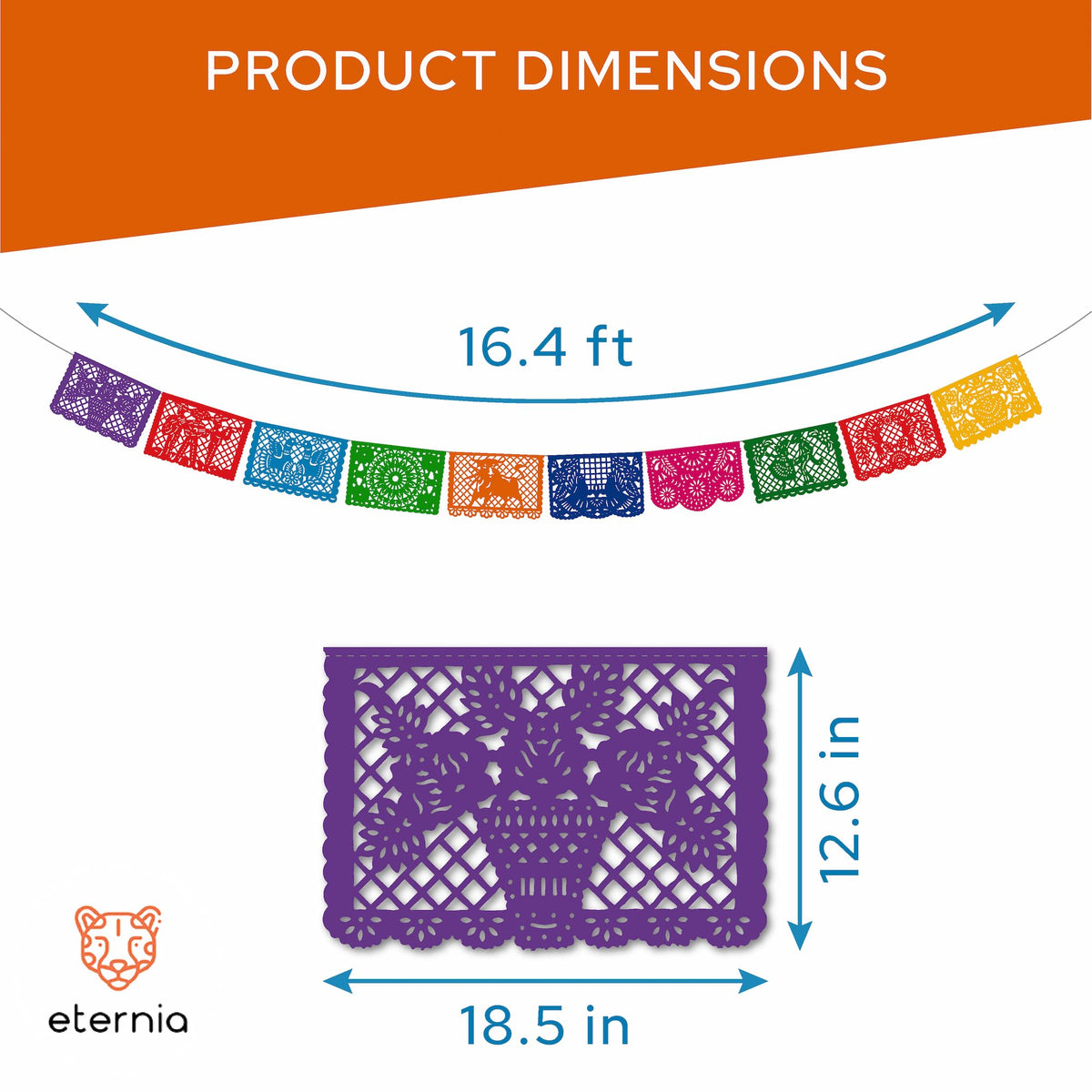 Eternia Papel Picado set totals 82 feet for expansive decor