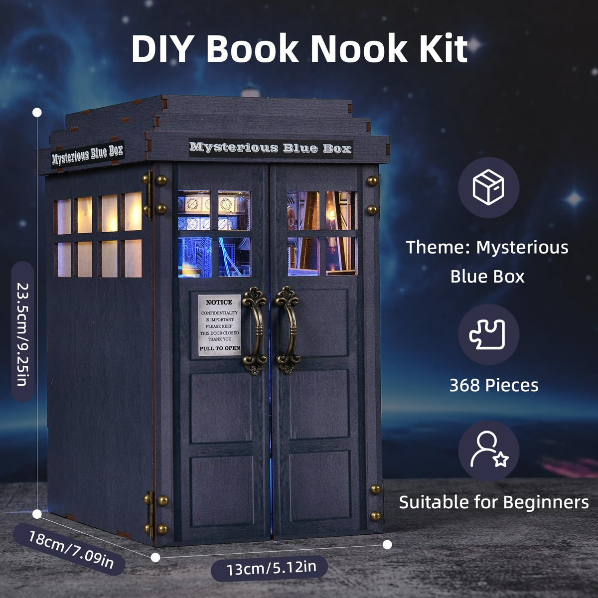 ETKVR Book Nook Kit DIY assembly boosts creative skills for adults