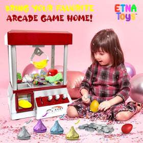 Etna arcade claw machine in home use ideal for parties and gatherings.