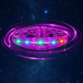 ETPlanet hand-operated flying toy drone pink for safe indoor play