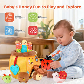 Etyat Surprise Soft Barn animals-figures encourage grasping and fine motor play.