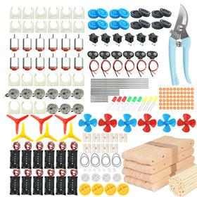 EUDAX DC motors and wheels ready for beginner project assembly