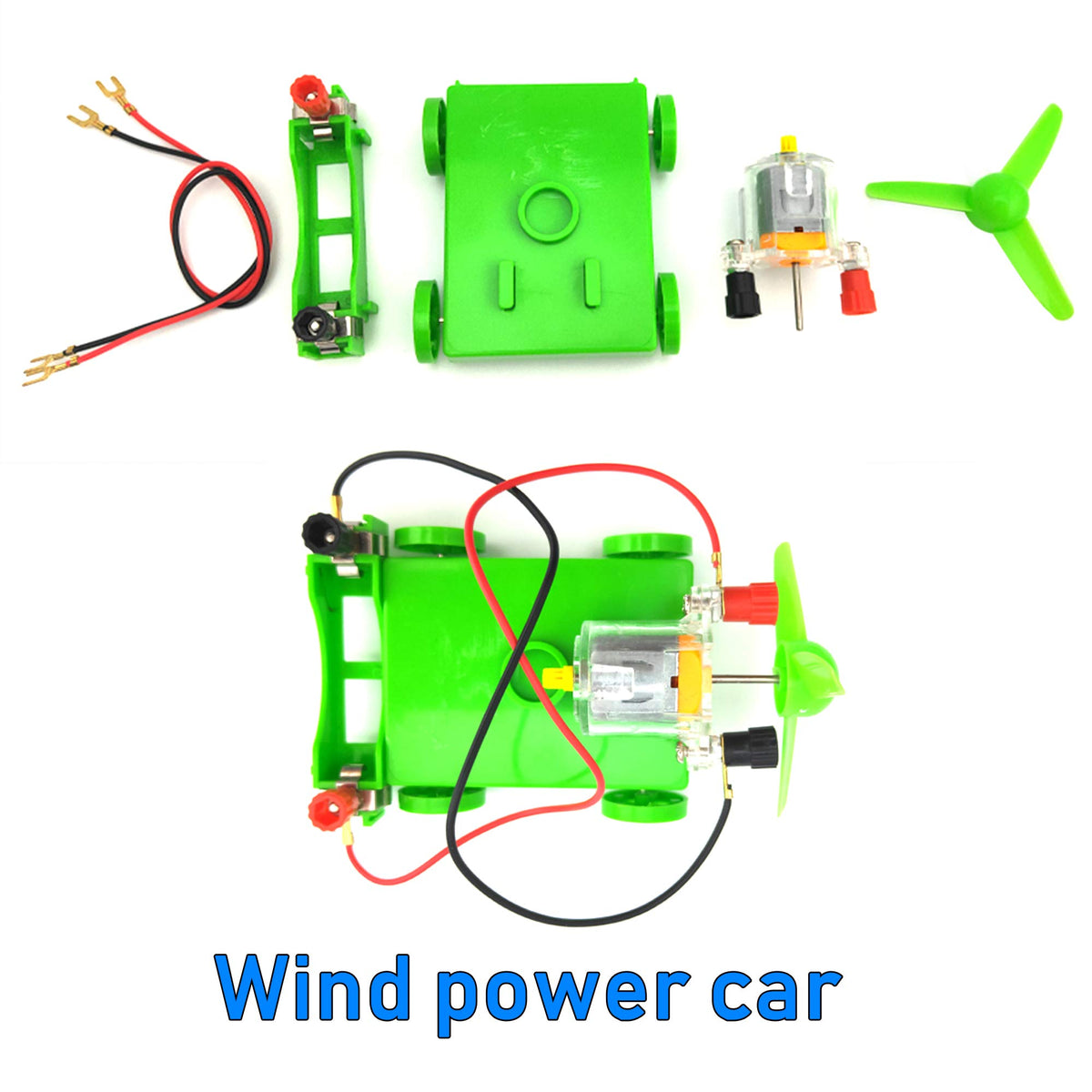 EUDAX bulbs and switches with wires enabling versatile circuit builds