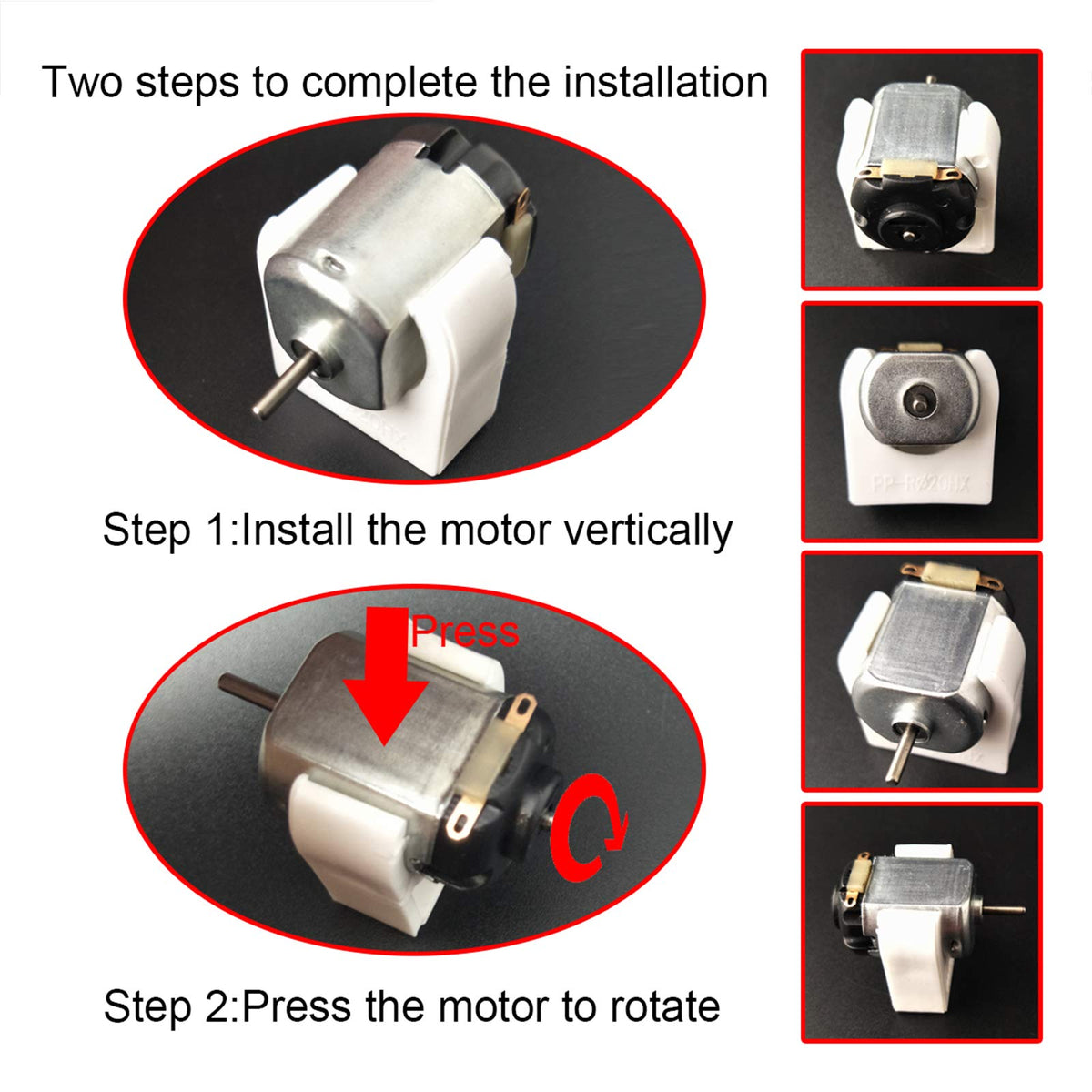 EUDAX motor shaft 10x2mm suitable for small projects