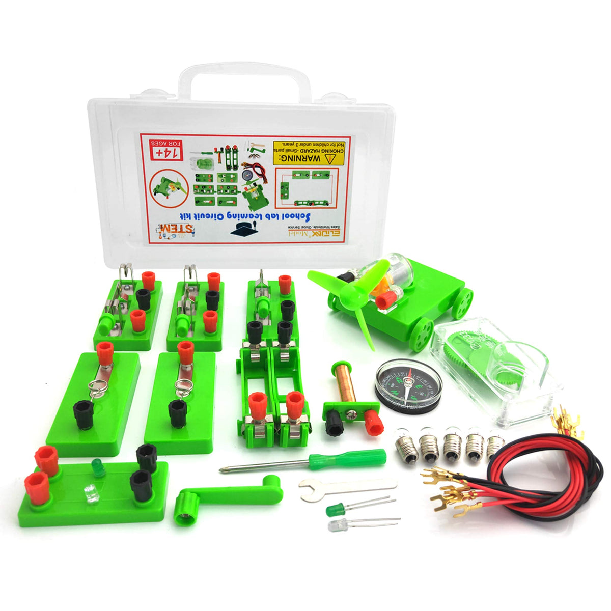 EUDAX physics lab circuit kit cover, ready for classroom exploration