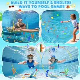 EULRGAUS diving rings set for group water play and skill building.