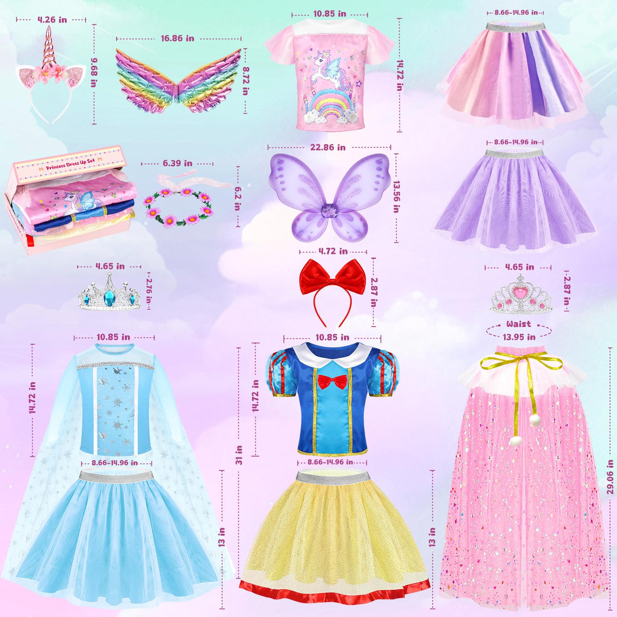 EULRGAUS headband set completes the princess look