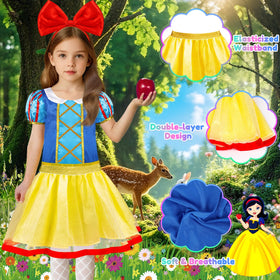 EULRGAUS blue princess dress with crown headband for creative outfits