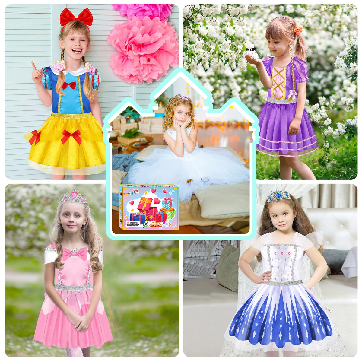 Unboxing the four piece princess set sparks excitement and imaginative play.