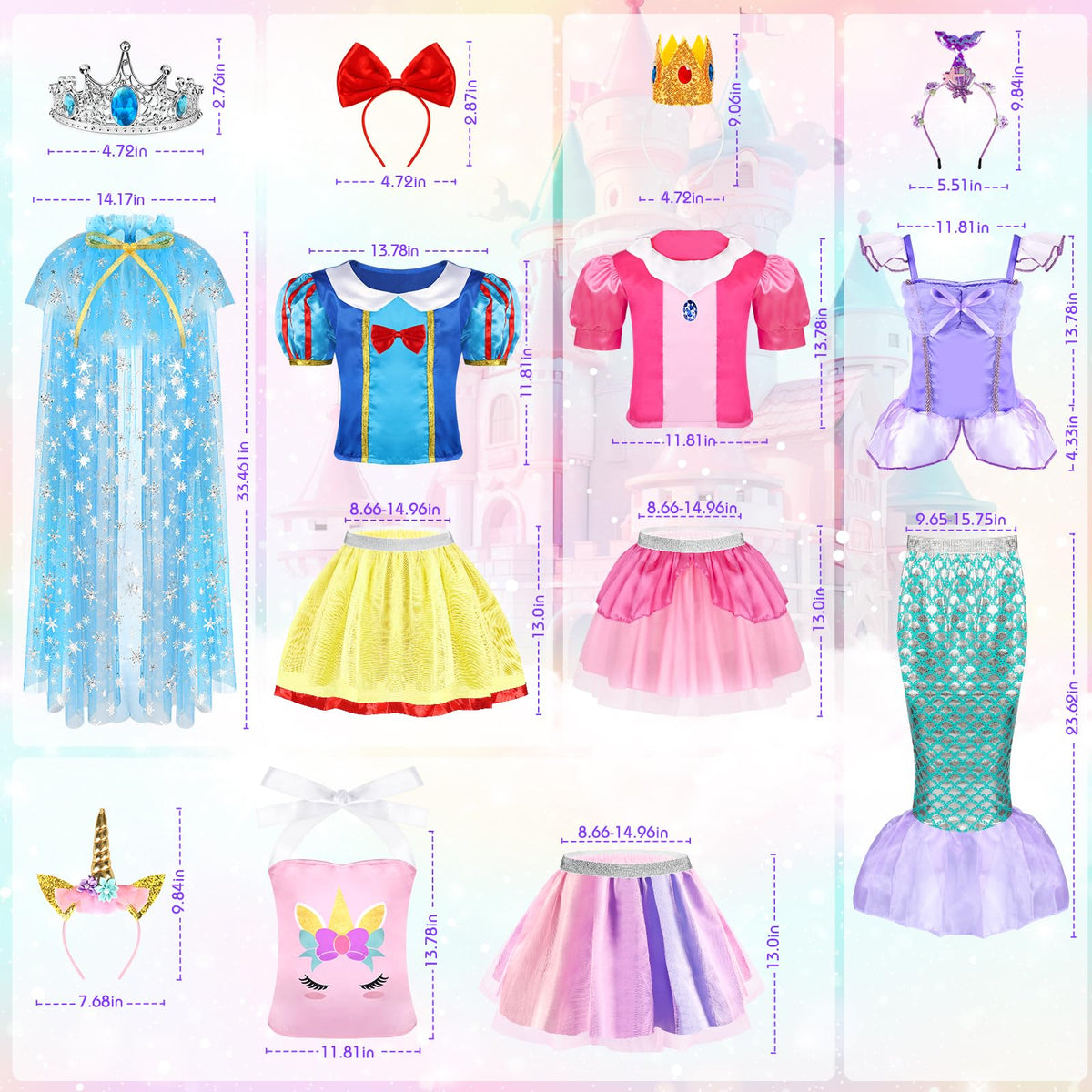 EULRGAUS princess dress and toy display ideal for gift-ready presentation.