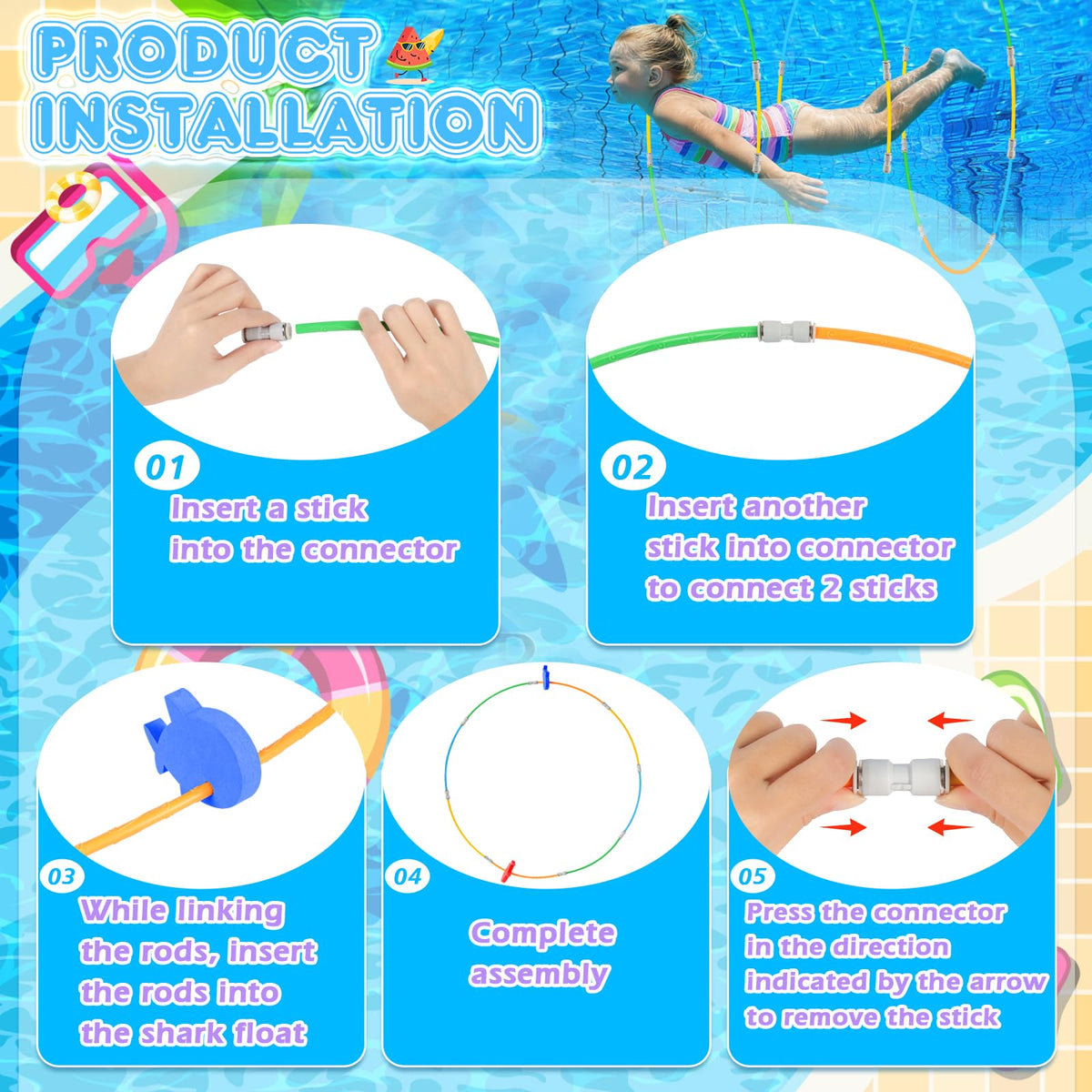 EULRGAUS water frisbee encourages easy throws across the pool.