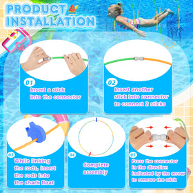 EULRGAUS water frisbee encourages easy throws across the pool.