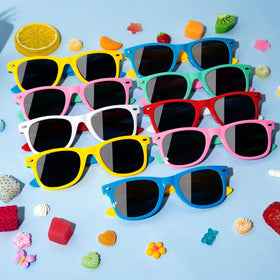 Eunhdet bendable frame sunglasses designed for comfort on active kids