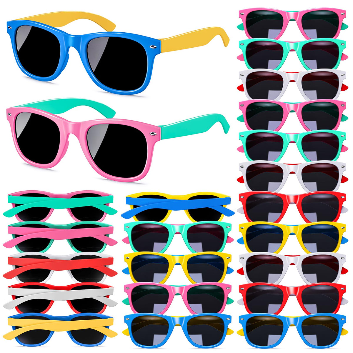 Eunhdet kids sunglasses blue-pink designs for sunny outdoor play
