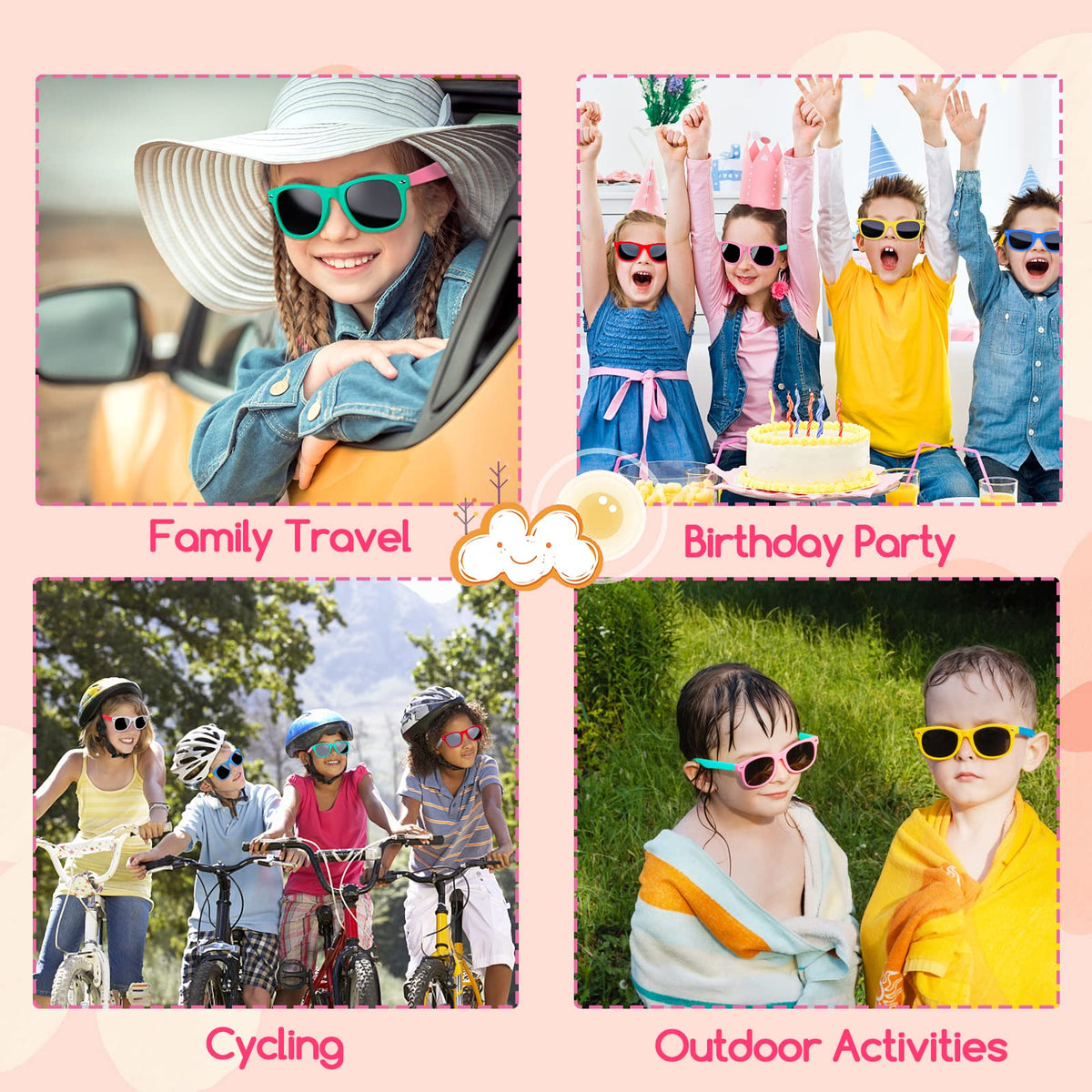 Eunhdet colorful sunglasses ideal as classroom prizes or party favors