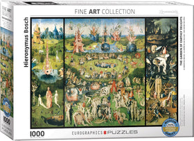 EuroGraphics Bosch Garden of Earthly Delights puzzle box, premium packaging for gifting.