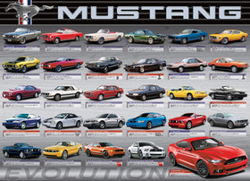 EuroGraphics Ford Mustang Evolution puzzle pieces lie flat for smooth assembly.