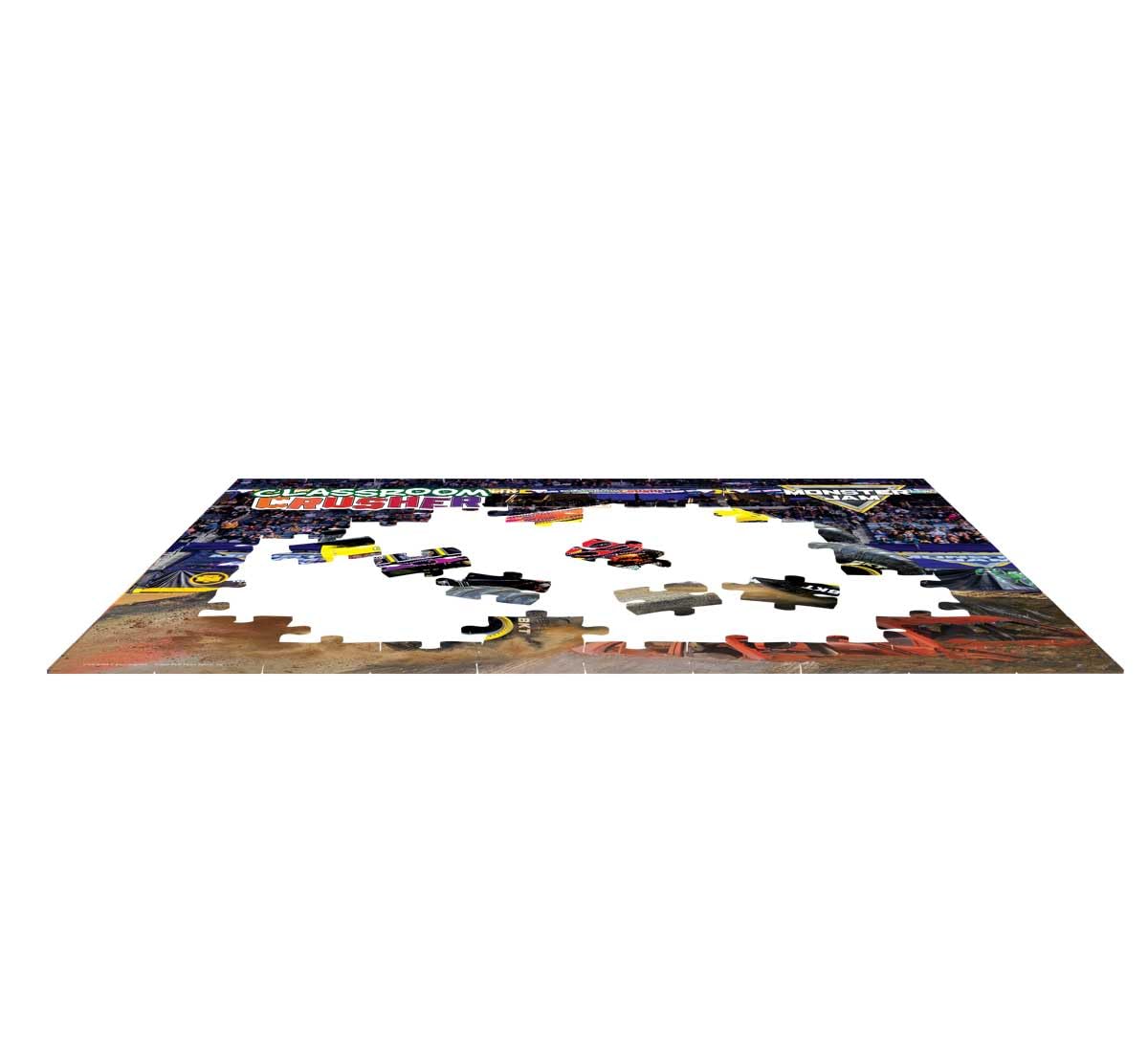 Puzzle crafted on premium blueboard with linen finish for glare-free viewing