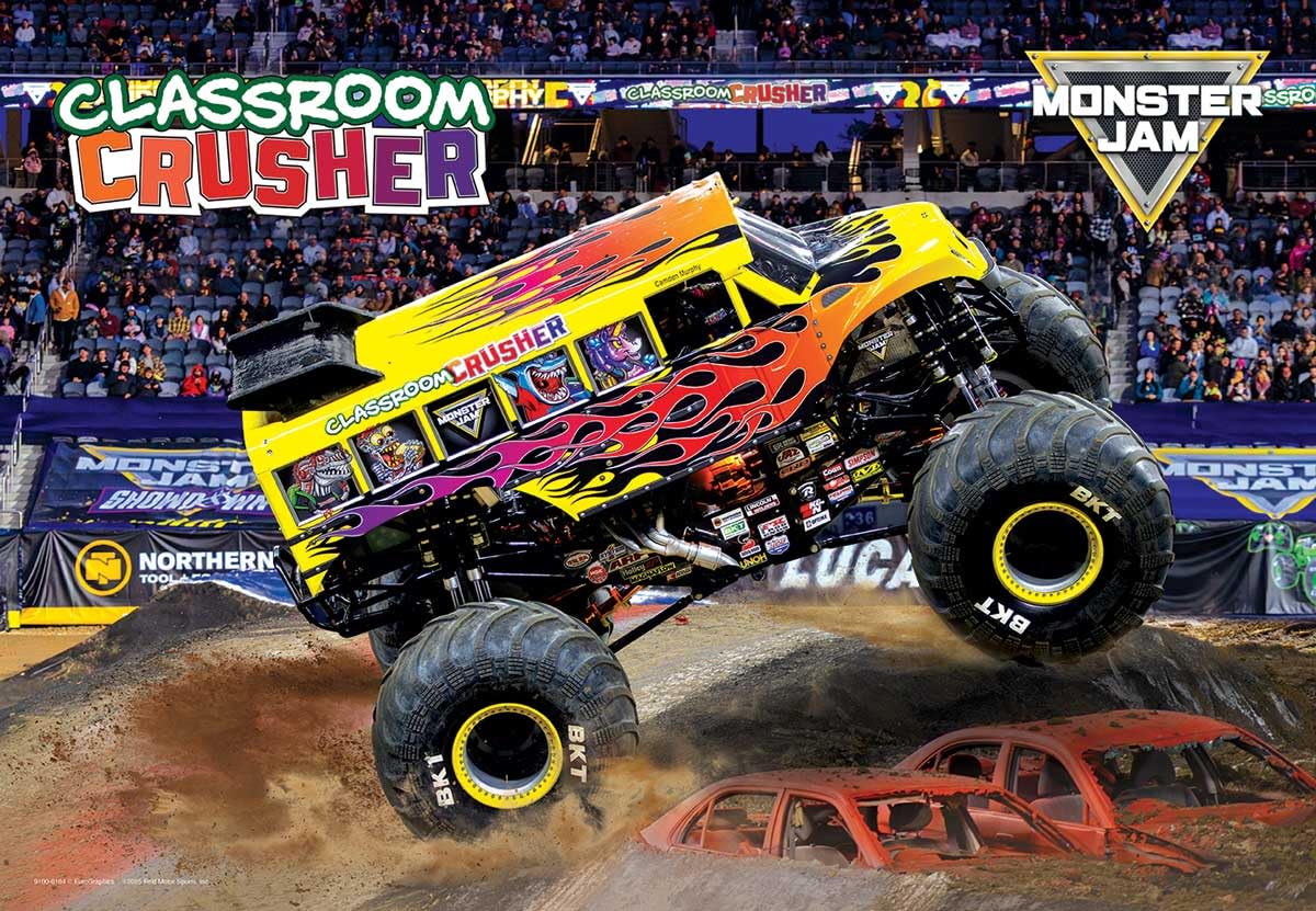 Monster Jam puzzle pieces from EuroGraphics designed for a snug, satisfying fit
