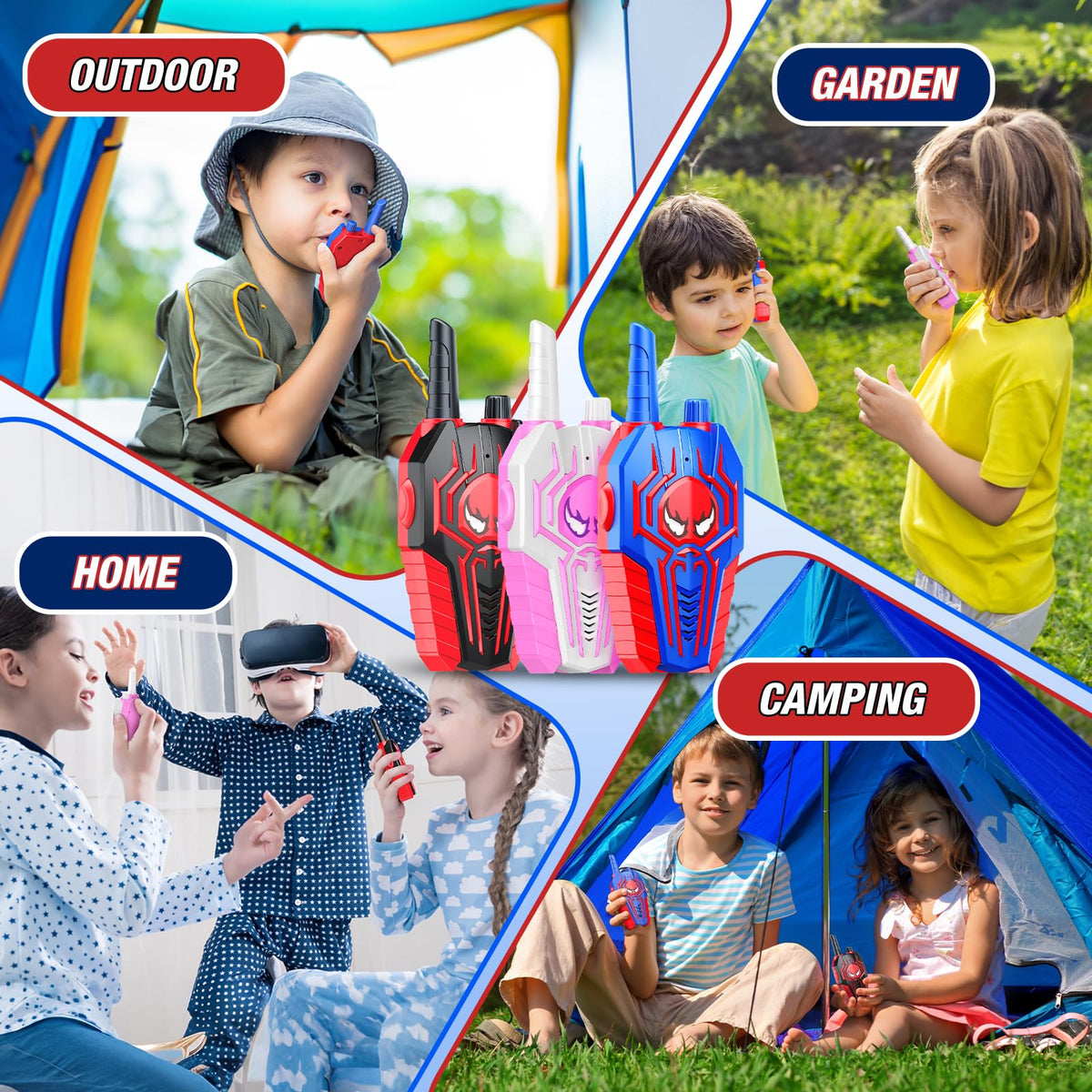 Crystal-clear voice transmission keeps kids connected during games.