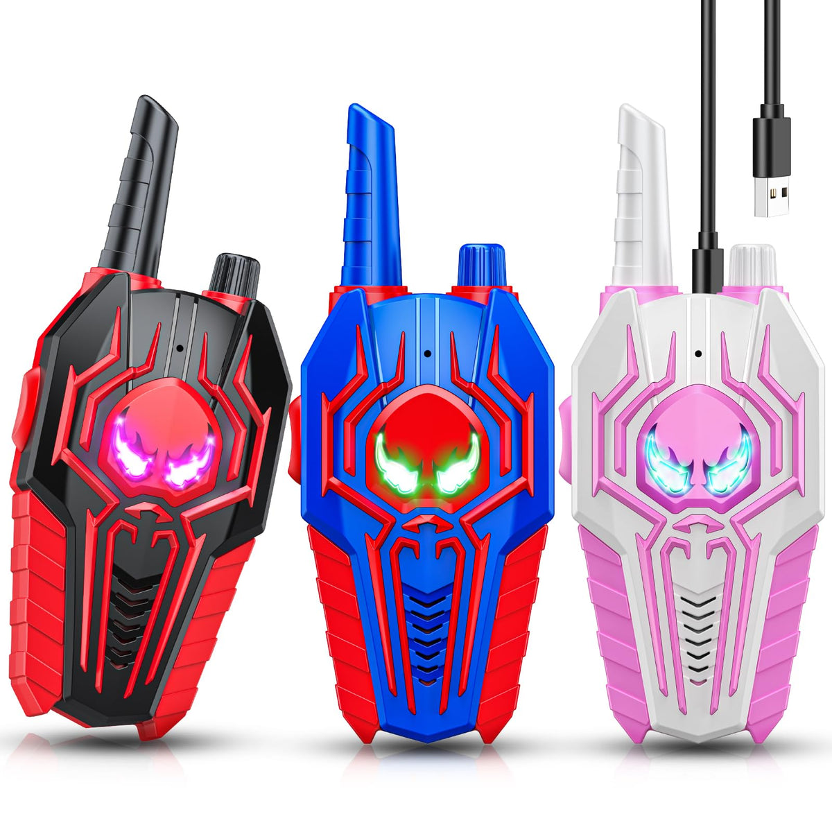 Evassal walkie talkies front view showing kid-friendly design for simple communication