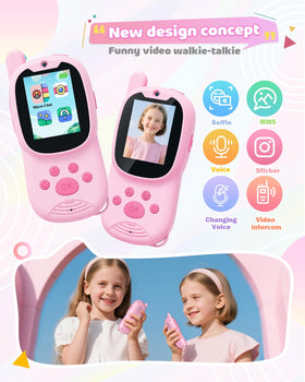 Eveedo two-pack kids walkie talkies, perfect for shared adventures and playdates.
