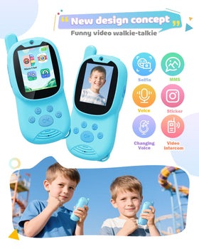 Eveedo blue in-hand view shows easy one-button control for small hands.