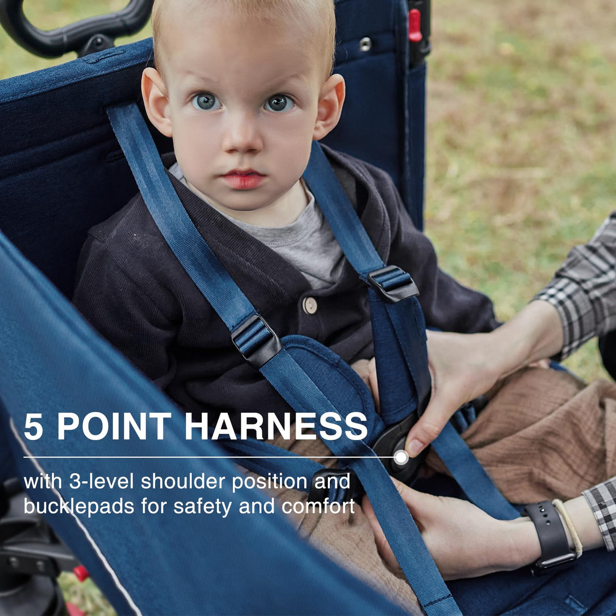 Adjustable push handle for comfortable parent control with EVER ADVANCED