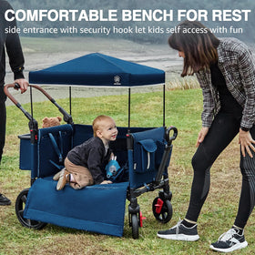 SIDE ENTRY bench rest for quick seating breaks with EVER ADVANCED