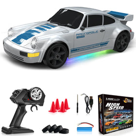Everbigmai RC Drift Car front view highlights durable ABS build for kids' rough play.