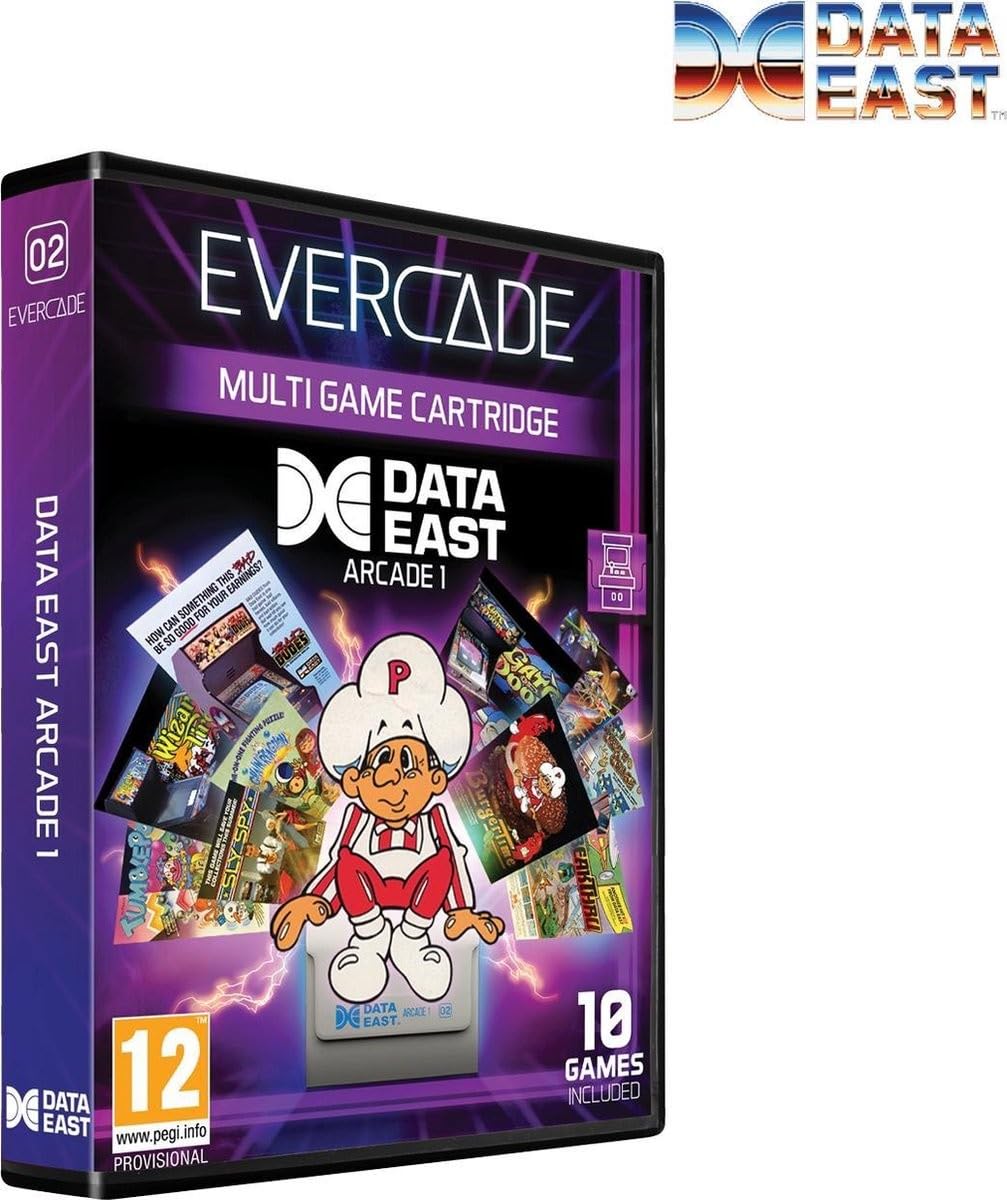 Evercade Blaze Data East game list showcases 10 classics for quick retro access.