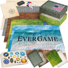 EverGame 10 DND game mats for versatile terrain setup.