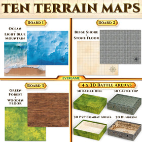 EverGame 22x26 battle arenas offer expansive play spaces.
