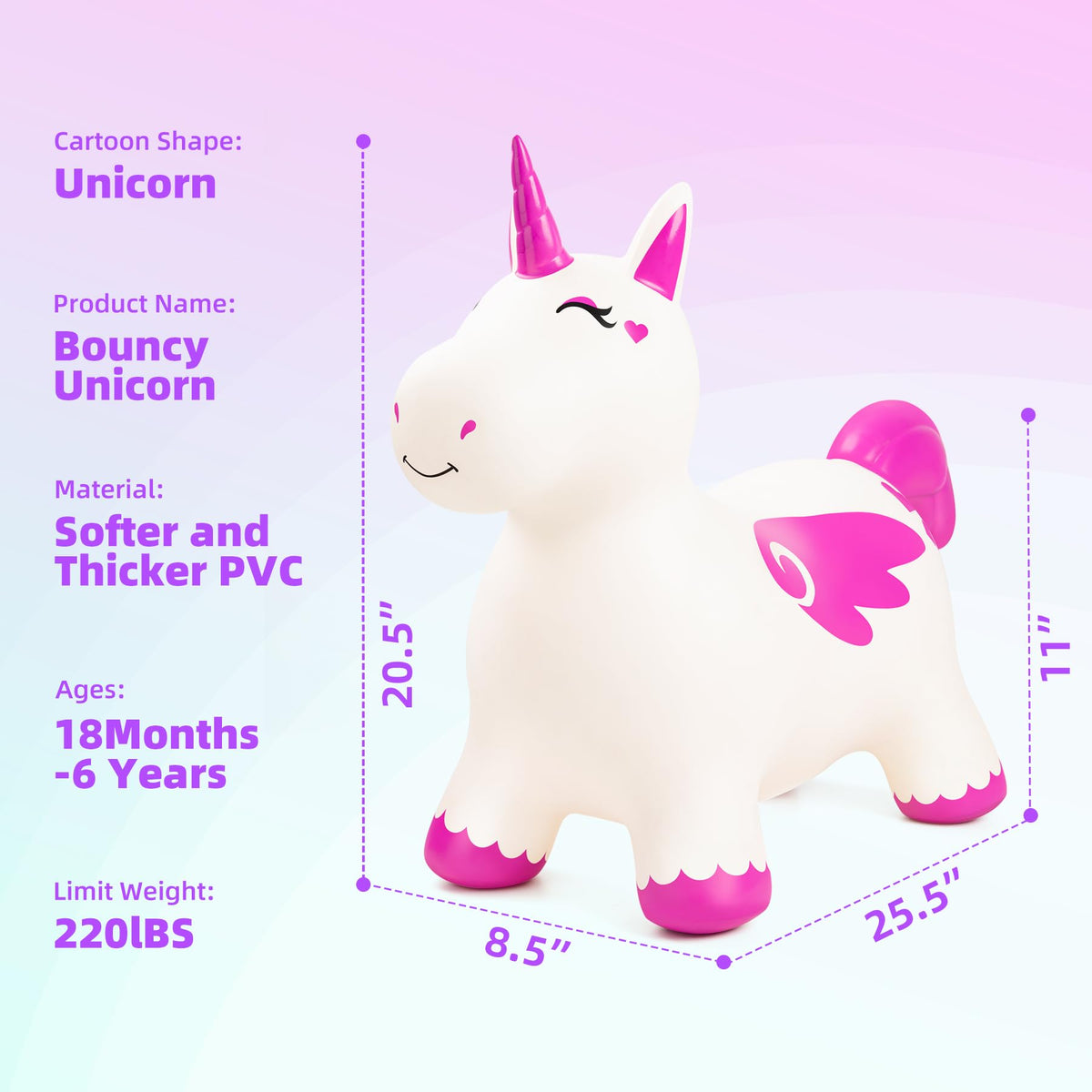 EVERICH TOY bouncy horse legs provide stability during bouncing.