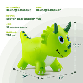 Everich Toy Dinosaur Bouncer side view showing easy ride-on action