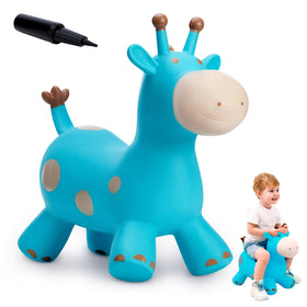 EVERICH TOY giraffe bouncy horse front view invites energetic toddler play