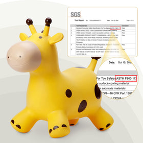 EVERICH TOY giraffe bouncy horse indoor playtime for toddlers and preschoolers
