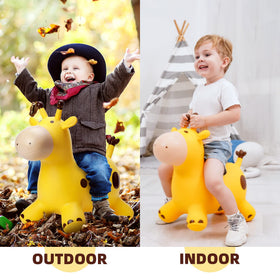 EVERICH TOY giraffe bouncy horse outdoor play offers versatile entertainment