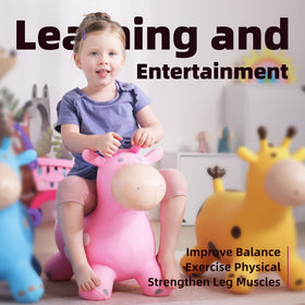 Everich Toy giraffe bouncy horse safe materials reassure parents during playtime