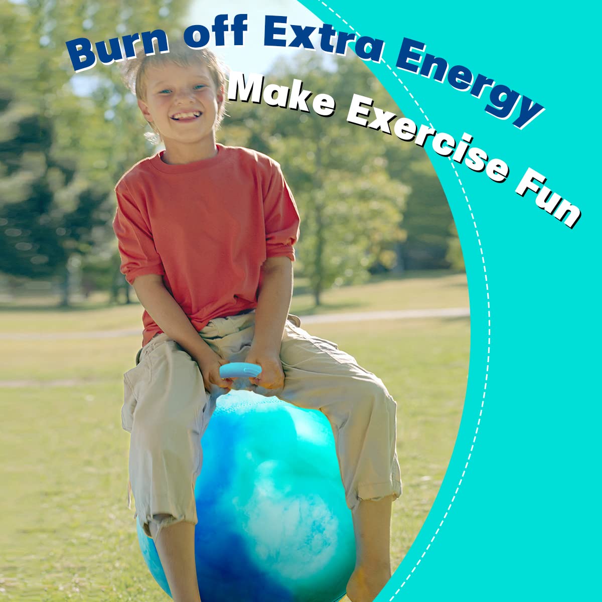 EVERICH TOY hopper ball features colorful patterns that attract kids' attention.